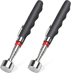 2PCS Telescoping Magnetic Pickup Tool | Heavy Duty with 40lb Pull Force | 30in Strong Telescopic Magnet Stick | Non-Slip Extendable Magnetic Pick Up Tools | Gifts for Men Women | Birthday Father's Day