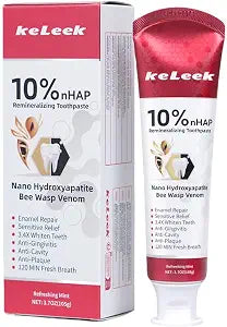 Nano Hydroxyapatite Bee Venom Toothpaste for Daily Gentle Enamel Care, Deep Surface Cleansing, 120 Mins Long-Lasting Mint Freshness