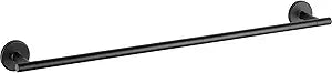 Delta Towel Rack | 24 Inch Matte Black Towel Bar for Bathroom, Kitchen | Trinsic Accessories