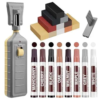 Vinyl Floor Repair Kit with Heat Pen, 11 Colors Laminate Floor Repair Kit