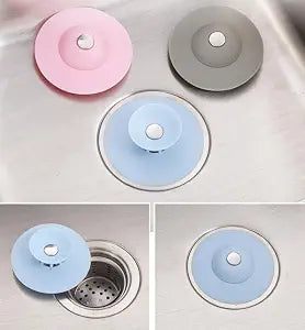 Shower Drain Stopper - Silicone Bathtub Drain Strainers, Hair Trap Hair Catcher Bathtub Drain Stopper Protectors Cover Easy to Install and Clean Suit for Bathroom Bathtub and Kitchen3 Pack