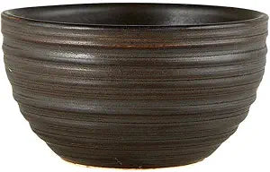47th & Main Stoneware Sugar Bowl Server Dish, 4" Dia x 2.25" H, Black