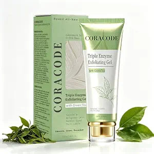 Triple Enzyme Green Tea Exfoliating Aqua Peel Gel, Deep Pore Face Exfoliant, Gentle Facial Exfoliator, Dead Skin Remover, Natural Cellulose for Peeling, Reveal All-New Skin(100ml / 3.4 fl.oz) (01)