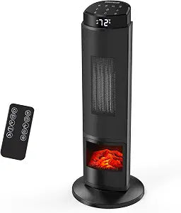 DUMOS 23" Space Heater, 1500W Electric Heater with 70 Oscillation