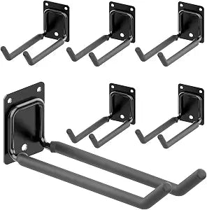 6 Pack 7.8 Inch Heavy Duty Garage Hooks, Ladders Storage Wall Mount Hanger