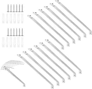 12 Pcs Wire Shelf Support Brackets, 16 Inch Wide Closet Shelving