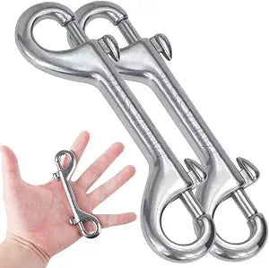 Double Ended Bolt Snap Hooks, 316 Stainless Steel, Set of 2 (115mm)