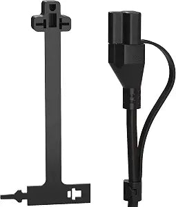 Waterproof Outdoor Plug Cover for 2 & 3 Prong Plugs,120V Outlets Waterproof Extension Cord Protector,Plug Dirt Moisture Prooffor Engine Block Heaters,Battery&Trickle Chargers,Extension Cords-Black