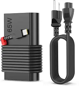 Slim 65W USB C Laptop Charger Compatible with Lenovo ThinkPad