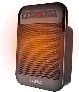 Lasko 9" MyHeat Max Ceramic Space Heater with Display - Black - CD09101