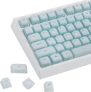 EPOMAKER AegisSil Keycap Set, Silicone Material, Cherry Profile, 113 Keys, 65%/75%/Full Size, Custom Keyboard Keycaps Set for Cherry MX, Kailh, Outemu, Gateron Mechanical Gaming Keyboard (Blue)