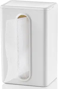 SUBEKYU Magnetic Dryer Sheet Holder Container Dispenser,Plastic,Cream White