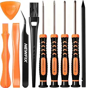 Cleaning & Repair Tool Kit for PS4 PS5 Console & Controller, NEWFIX TR9 Security Torx Driver with PH00 PH0 PH1 Phillips Screwdriver Set for Sony PlayStation 4/5 Disassembly, Dust Removal & Maintenance
