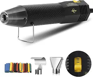350W Heat Gun 2-Temp 392F/662F Hot Air Gun for Crafts & Shrink Tubing