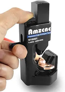 AMZCNC Cable Lug Crimping Tools for Battery and Welding Cables (Hammer Lug Crimper)
