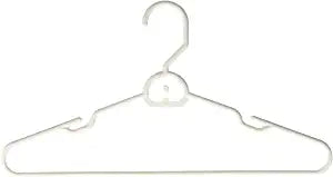 Heavy Duty Tubular Hanger with Attachable Hook , White 6pk