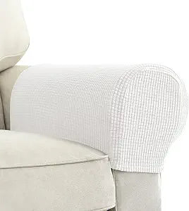 Elastic Polyester Sofa Arm Cover, Scratch Resistant Protector Covers,2Pcs