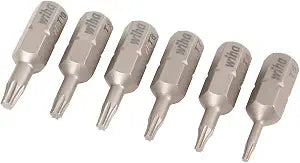 Wiha 71570 6 Piece Torx Insert Bit Set - T5 - T10 x 25mm