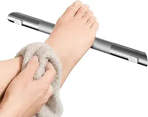 304 Stainless Steel Shower Foot Rest, Wall Mounted Footrest for Shaving Legs, Non-Slip Knurled Corner Foot Step for Shower Bathroom