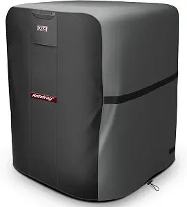 Air Conditioner Cover Waterproof AC Cover 600D Heavy Duty for Outside Units-Durable Universal Sizes Square Fits up to 26 x 26 x 32inches-Gray/Black