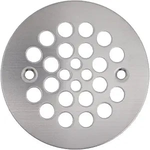 4-1/4 Inch Shower Drain Cover, Floor Drain Cover (Brushed Nickel)