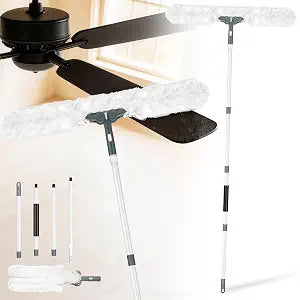 Microfiber Ceiling Fan Cleaner Duster with Extension Pole 59"