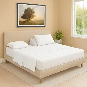 Split Head 4 PC Sheet Set 18" Deep Egyptian Cotton 600 TC King 32",White