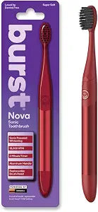 Burst Nova Toothbrush (Red) | Sonic Powered Teeth Whitening