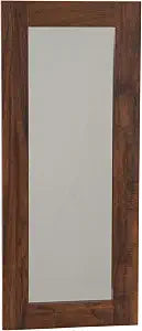 Household Essentials Rectangle Wall Mirror Dcor, Hickory Finish