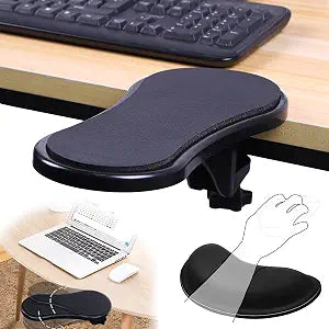 Computer Arm Rest for Desk, 180 Swivel Ergonomic Elbow Arm Support Desk