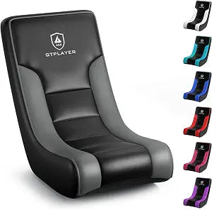 GTPLAYER Floor Rocker Gaming Chair Adjustable Angle Limiter, Ultra Lightweight Ergonomic Floor Rocking Game Seat for Gaming and Lounging, Black