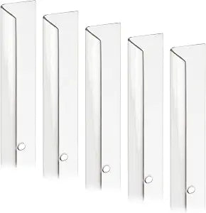Prime-Line MP9129 Corner Shield Perforated, 3/4 In. x 48 in, Vinyl Construction, Clear, Fasteners Included (5 Pack)