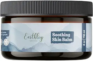 Earthley Wellness Soothing Skin Balm, Natural Moisturizing Cream for Dry, Flaky, Itchy Skin, Calendula & Mango Butter, Family-Safe Formula, 4 oz