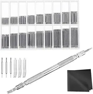 Anezus Watch Link Remover Kit with Spring Bar Tool Watch Band Tool and 360 Pcs Watch Strap Link Pins for Watch Repair and Watch Band Removal