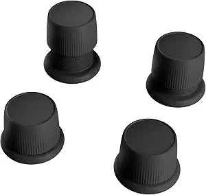 Adjustable Microwave Riser, 1.6-2.6 Inch, Non-Slip, 4 Pack Black