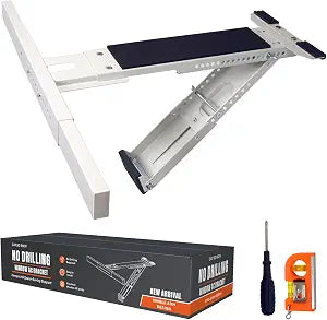 No Drill Window AC Bracket, Single Arm Support for Small Windows, Holds Up to 165 lbs, Adjustable Indoor Installation for Window Air Conditioners