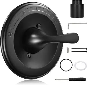 Matte Black Shower Handle T13020-BL for Delta Classic 13/14 Classic Series Single-Function Trim Kit, Fit for Delta R10000 Series Shower Valve(Cartridge Not Included)