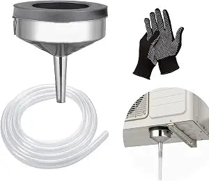 Enjoyment 6Ft Magnetic Window Air Conditioner Drain Kit Universal Portable Air Conditioner Drain Hose Kit for Window AC and Mini Split Units