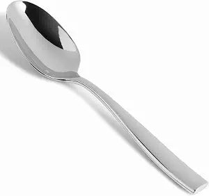 Fortessa Lucca 18/10 Stainless Steel Flatware Serving Spoon, 9.7-Inch