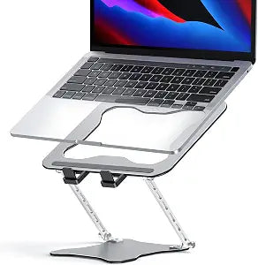 OMOTON Portable Laptop Stand, Ultra-Slim Height Adjustable Laptop Riser