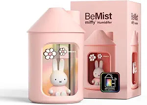 MIPOW x Miffy 2.0 Humidifier, Smart App Control RGB LED Night Light, Dual Spray Ultrasonic Cool Mist Humidifier, 500ml Portable Quiet Humidifier for Bedroom Office Nursery,Pink Ideal Gift