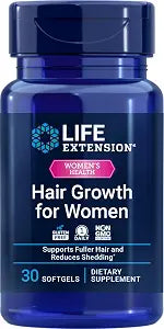 Life Extension Hair Growth for Women with Ceramosides, 30 Softgels