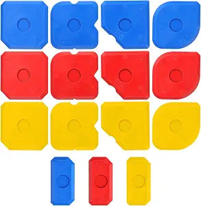 15 PCS Caulking Kit Silicone Sealant Finishing Tools Multi-Edge Sealant Applicator Smoother Portable Sealants Grout Scraper Sealants Grout Finishing Sealing Caulking Tool for Bathroom Floor Window