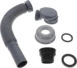 Uonlytech Flexible Drain Pipe Bathroom Sink Expansion Washbasin Extension Sink Drain Hose for Kitchen or Bathroom Basin 11.81 X 1.88 X 1.88 in 1 Set