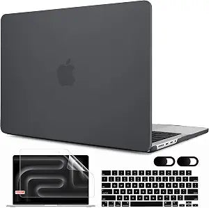 MEEgoodo Case for MacBook Pro 14 inch 2026 2025 2024 2023 2021(M5/M4/M3/M2/M1) Pro/Max, Laptop Case Fit Model A3427/A3426/A3434/A3112/A3401/A3185/A2918/A2992/A2779/A2442, Matte Black