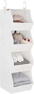 StorageWorks Basics Hanging Closet Organizer, Foldable Storage Organizer