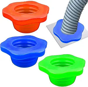 3 Pack Silicone Drain Pipe Seal Plug for Washing Machine Hose, 2.36 x 1.50 Inch,for Kitchen, Laundry, Bathroom & Bathtub Sewer Pipe, Leak-Proof & Odor Blocking Silicone Sealing Ring