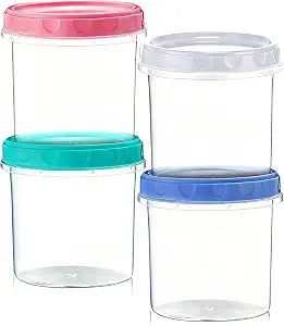 4-Pack 16oz (500ml) Ice Cream Containers
