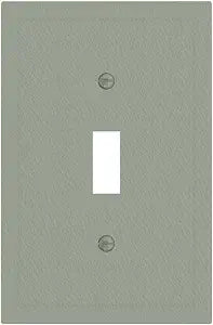 Decorative Light Switch Cover Plate Muted Sage Green 1 Gang Single Toggle Wall Plates Electrical Outlet Covers Switch Plate Covers Polycarbonate Faceplate for Bedroom Kitchen Home Decor