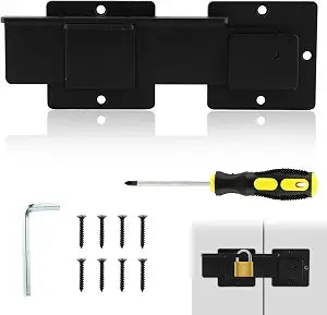 9" Heavy Duty Adjustable Flip Gate Latch, Carbon Steel Fence Gate Latch
